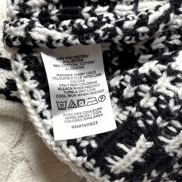 LOFT Fair Isle Cable Sweater - Picture 6 of 6